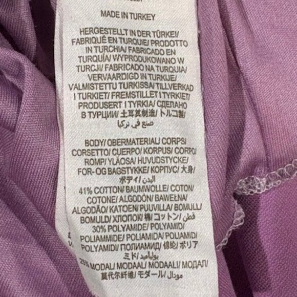 Boden Purple Fitted Ponte Short Sleeve Crew Neck Dress with Stitch Detailing - Picture 12 of 13